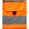 Orange - Close up - Yoko Unisex Adult Hi-Vis Vest