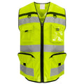 Yellow - Front - Yoko Unisex Adult Hi-Vis Vest