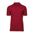 Deep Red - Front - Tee Jays Mens Luxury Stretch Polo Shirt