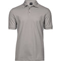 Stone - Front - Tee Jays Mens Luxury Stretch Polo Shirt