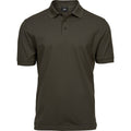 Dark Olive - Front - Tee Jays Mens Luxury Stretch Polo Shirt