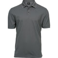 Powder Grey - Front - Tee Jays Mens Luxury Stretch Polo Shirt