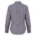 Steel - Back - Premier Womens-Ladies Poplin Long-Sleeved Blouse