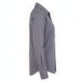 Steel - Side - Premier Womens-Ladies Poplin Long-Sleeved Blouse