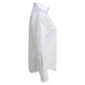 White - Side - Premier Womens-Ladies Poplin Long-Sleeved Blouse