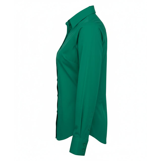 Emerald - Lifestyle - Premier Womens-Ladies Poplin Long-Sleeved Blouse