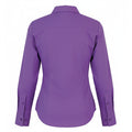 Rich Violet - Back - Premier Womens-Ladies Poplin Long-Sleeved Blouse