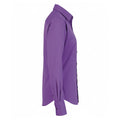 Rich Violet - Side - Premier Womens-Ladies Poplin Long-Sleeved Blouse