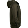 Dark Olive - Side - Tee Jays Mens Fashion Full Zip Hoodie