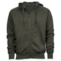 Deep Green - Front - Tee Jays Mens Fashion Full Zip Hoodie