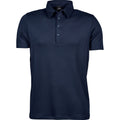 Navy - Front - Tee Jays Mens Pima Cotton Polo Shirt