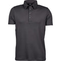 Dark Grey - Front - Tee Jays Mens Pima Cotton Polo Shirt