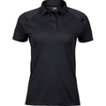Black - Front - Tee Jays Womens-Ladies Luxury Sport Polo Shirt