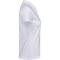 White - Side - Tee Jays Womens-Ladies Luxury Stretch Polo Shirt