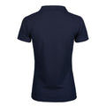 Navy - Back - Tee Jays Womens-Ladies Luxury Stretch Polo Shirt