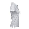 White - Side - Tee Jays Womens-Ladies Heavy Polo Shirt