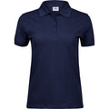 Navy - Front - Tee Jays Womens-Ladies Heavy Polo Shirt