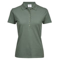 Leaf Green - Front - Tee Jays Womens-Ladies Luxury Stretch Polo Shirt