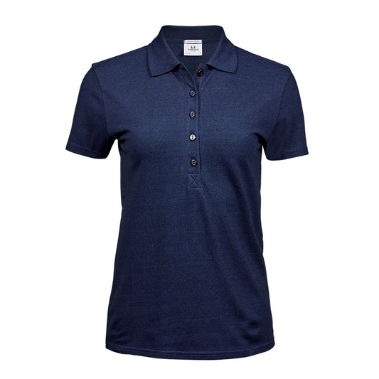 Denim - Front - Tee Jays Womens-Ladies Luxury Stretch Polo Shirt