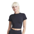 Black - Back - Awdis Womens-Ladies Recycled Crop T-Shirt