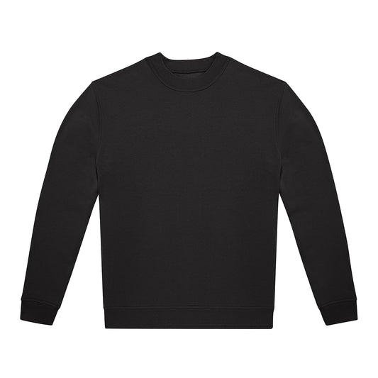 Black - Front - B&C Unisex Adult Crew Neck Sweatshirt