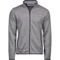 Grey Melange - Front - Tee Jays Mens Outdoor Fleece Jacket