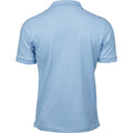 Light Blue - Back - Tee Jays Mens Luxury Stretch Polo Shirt