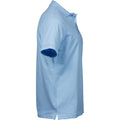 Light Blue - Side - Tee Jays Mens Luxury Stretch Polo Shirt