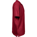 Deep Red - Side - Tee Jays Mens Luxury Stretch Polo Shirt