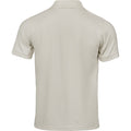 Cement - Back - Tee Jays Mens Luxury Stretch Polo Shirt