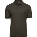 Dark Olive - Front - Tee Jays Mens Luxury Stretch Polo Shirt
