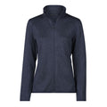 Navy Melange - Front - Tee Jays Womens-Ladies Fleece Outdoor Jacket