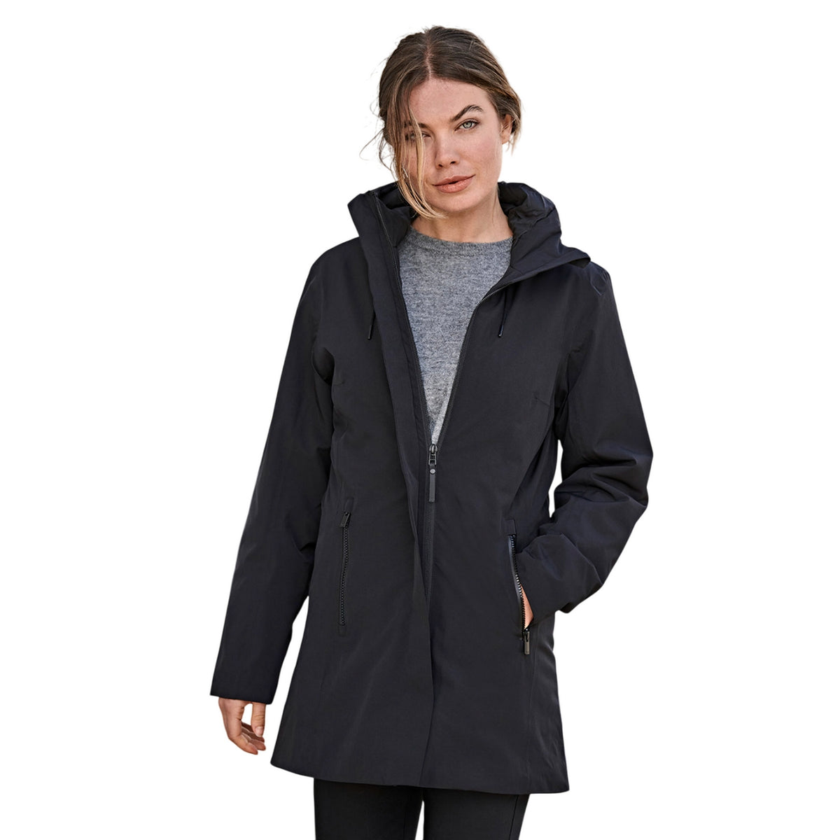 Deep Navy - Side - Tee Jays Womens-Ladies All Weather Jacket