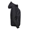 Black - Side - Tee Jays Womens-Ladies Crossover Hooded Jacket