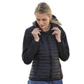 Black - Lifestyle - Tee Jays Womens-Ladies Crossover Hooded Jacket