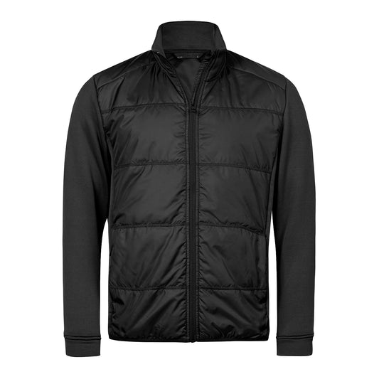 Black - Front - Tee Jays Mens Stretch Hybrid Jacket