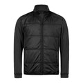 Black - Front - Tee Jays Mens Stretch Hybrid Jacket