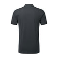 Charcoal - Back - TriDri Mens Ion-Charge Panelled Polo Shirt