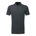 Charcoal - Front - TriDri Mens Ion-Charge Panelled Polo Shirt