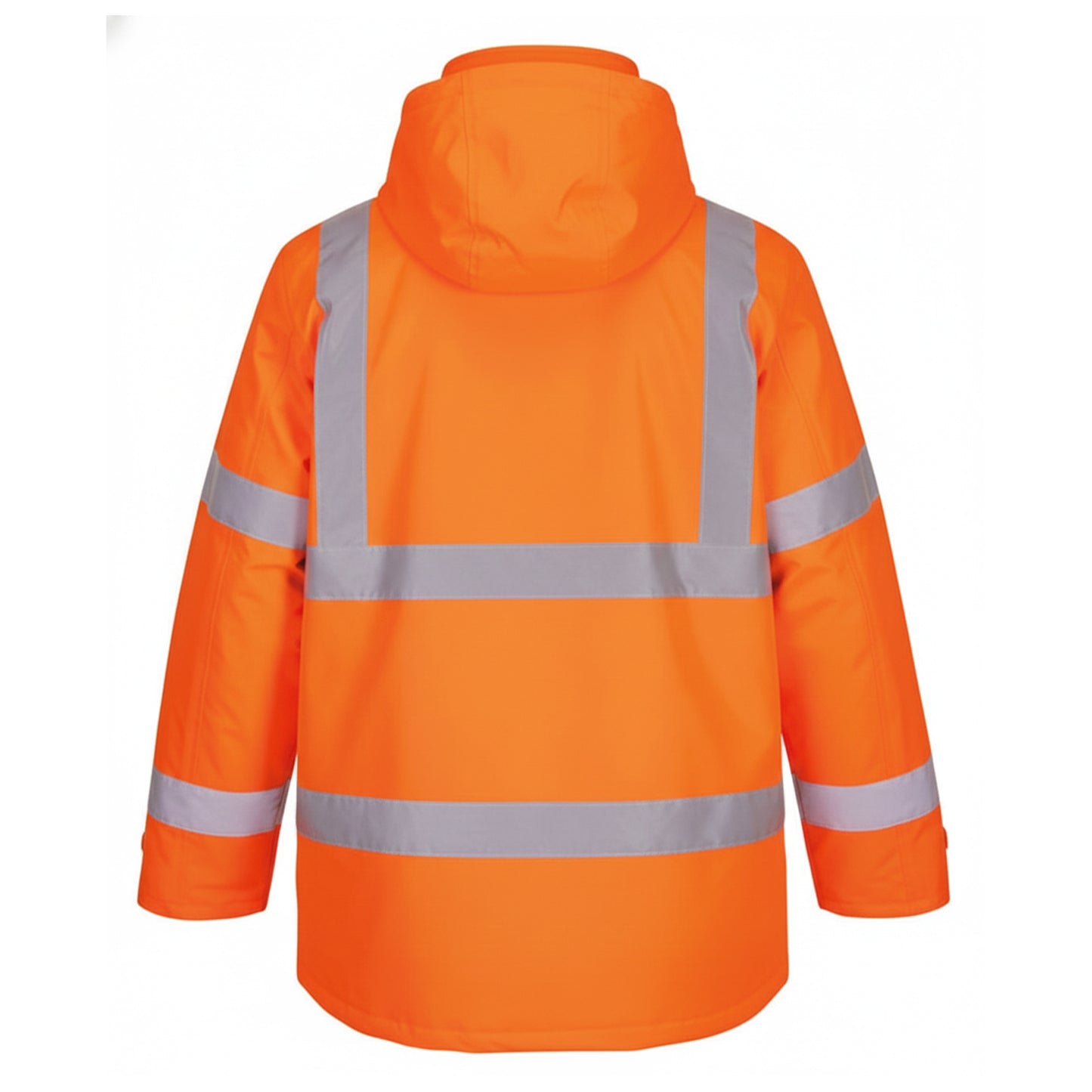 Orange - Back - Portwest Unisex Adult Eco Hi-Vis Winter Jacket