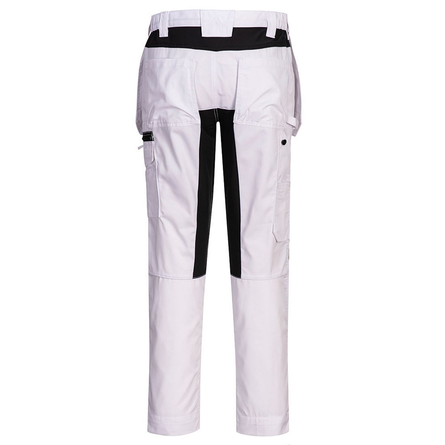 White - Back - Portwest Mens Stretch Holster Pocket Slim Work Trousers