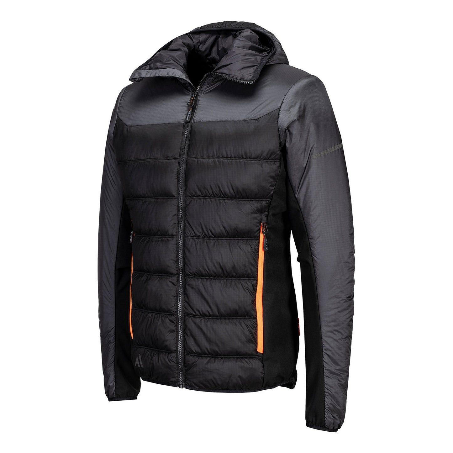 Grey - Side - Portwest Mens EV4 Insulated Padded Jacket