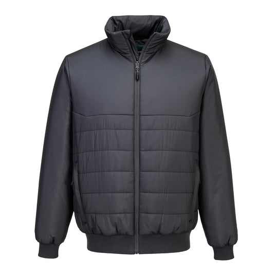 Grey - Front - Portwest Mens Professional Insulated Bomber Jacket