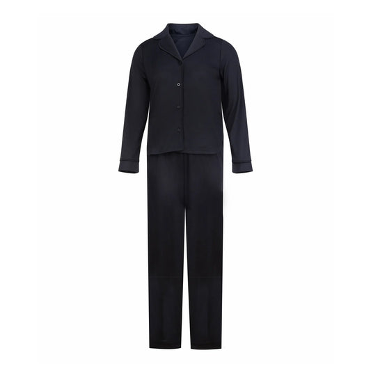 Black - Front - Towel City Womens-Ladies Supersoft Pyjama Set