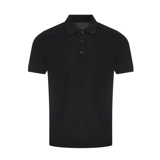 Black - Front - PRO RTX Mens Pro Wicking Polo Shirt