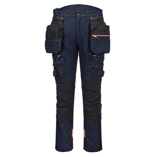 Navy - Front - Portwest Mens Detachable Holster Pocket Trousers