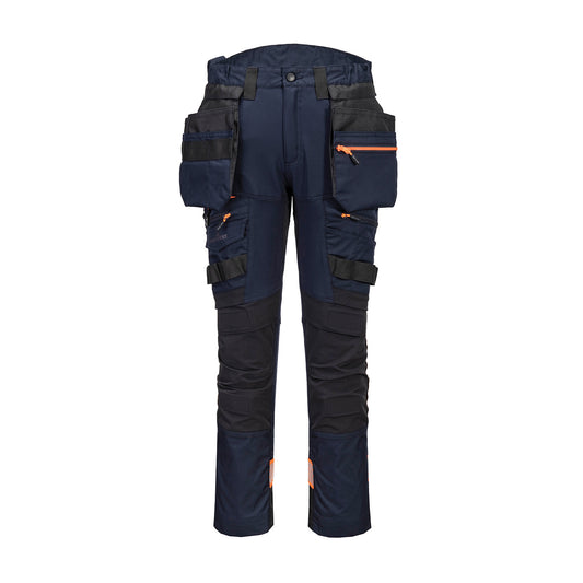 Navy - Front - Portwest Mens DX4 Detachable Holster Pocket Trousers