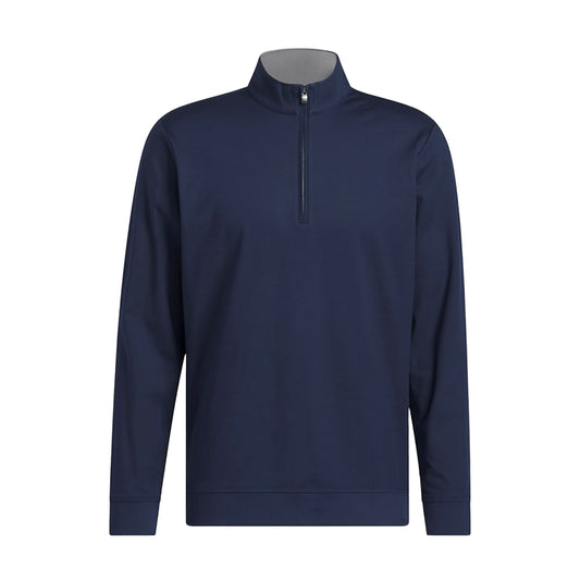 Collegiate Navy - Front - Adidas Mens Ultimate 365 Classic Quarter Zip Sweatshirt
