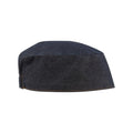 Indigo Denim - Front - Premier Unisex Chefs Skull Cap