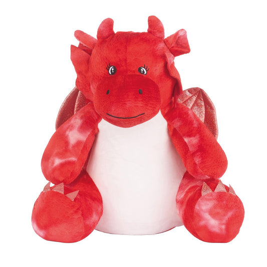 Red - Front - Mumbles Zippie Dragon Plush Toy
